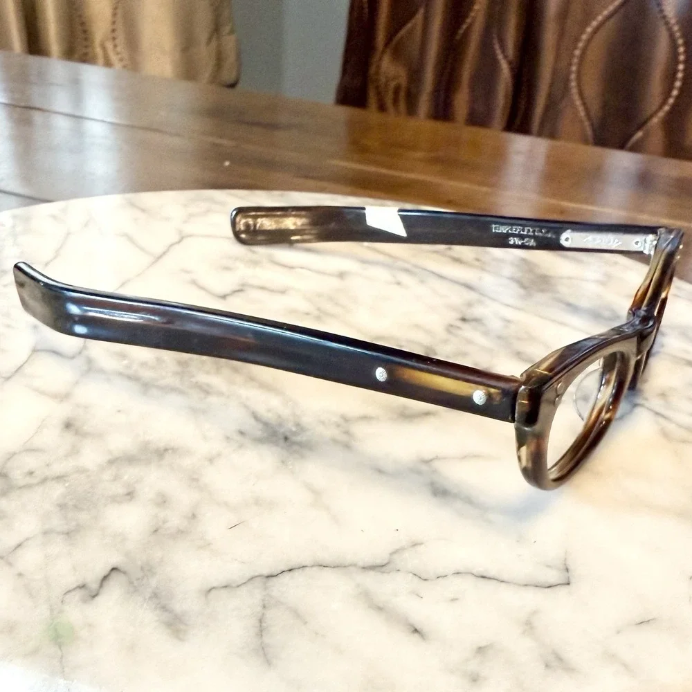 NEW! 50s VTG Templeflex MCM Cat Eye Women Eyeglass Frames Eye Glasses Brown